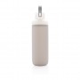 Glass water bottle with silicon sleeve