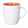 Keramikinis puodelis su spalvotu vidumi ir logotipu "SPEC"