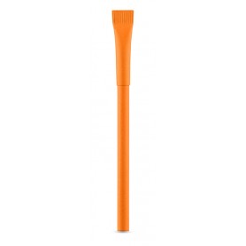 Oranžinis ekologiškas tušinukas su logotipu „ECO“