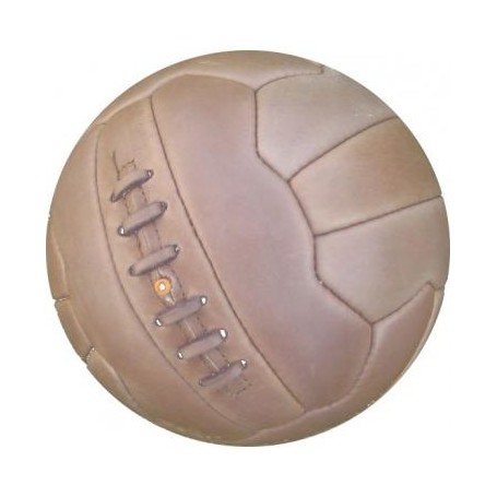 Retro futbolo kamuolys su Jūsų logotipu „BACK“