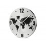 Sieninis laikrodis su pasaulio žemėlapiu WORLD