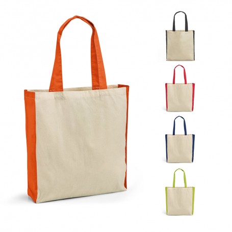 Reklaminiai maišeliai su spalvos detalėmis 140g/m2