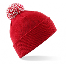 Reklaminė žieminė kepurėlė su dviejų spalvų burbulu "SNOWTOUCH"