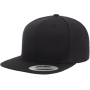 Reklaminės klasikinės FULL CAP kepurėlės su užrašu "BLACK"