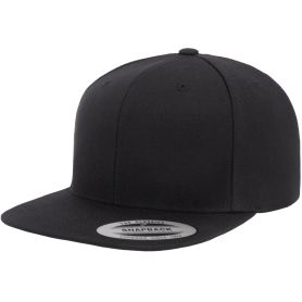 Reklaminės klasikinės FULL CAP kepurėlės su užrašu "BLACK"