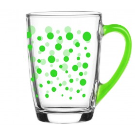 Reklaminiai taškuoti stikliniai puodeliai su logotipu "DOTS"