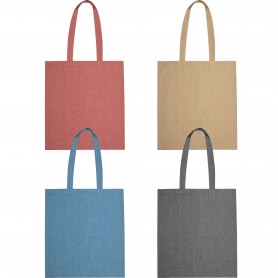 Reklaminiai spalvingi medvilniniai maišeliai su logotipu "EKO" 140g/m2