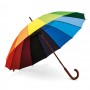 Reklaminiai spalvingi skėčiai su logotipo spauda "PALETTE"