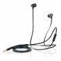 Flat wire earbuds with mic