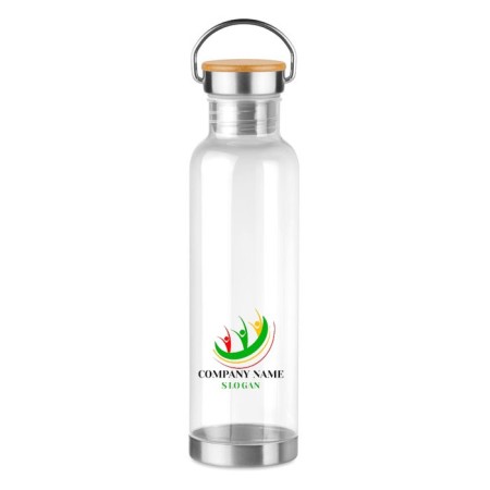 Vandens gertuvė su Jūsų logotipu HELSINKI BASIC, 800 ml