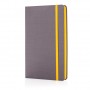 Deluxe fabric notebook with coloured side
