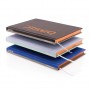 Deluxe fabric 2-in-1 A5 notebook ruled & plain