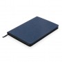 Deluxe fabric notebook with black side